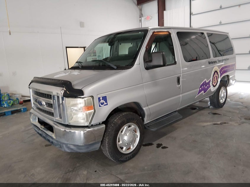 2012 Ford E-350 VIN 1FBNE3BL6CDA61158 IAAI salvage auction — NORMAL WEAR, Sf97 (North Carolina), sold $8,850 on 2026-08-13 (photo 2)