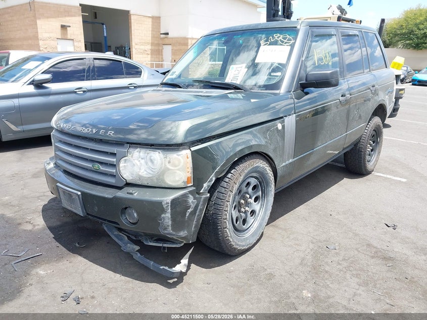 2008 Land rover RANGE ROVER VIN SALME154X8A263907 IAAI salvage auction — FRONT END, Salvage Title, sold $25 on 2026-07-31 (photo 2)