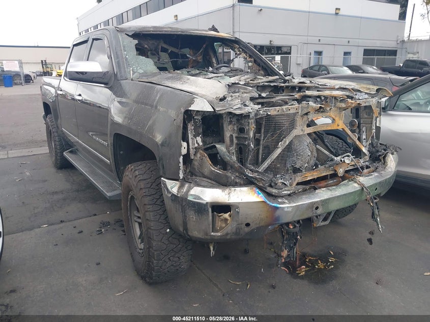 2016 Chevrolet Silverado VIN 3GCUKSECXGG376026 IAAI salvage auction — ENGINE BURN, Salvage Title, sold $875 on 2026-07-29 (photo 1)