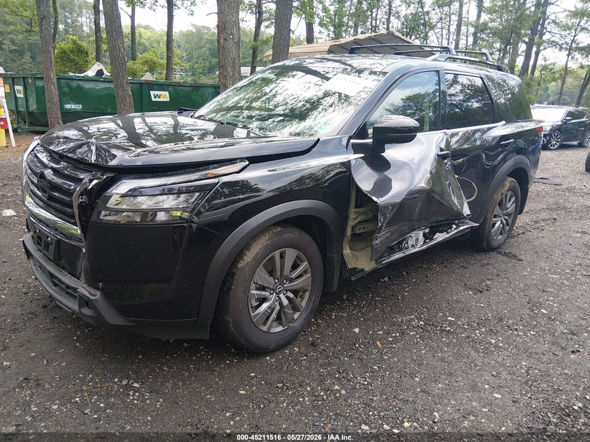 2025 Nissan Pathfinder VIN 5N1DR3BBXSC313271 IAAI salvage auction — SIDE, Salvage Title, sold $9,800 on 2026-07-31 (photo 2)