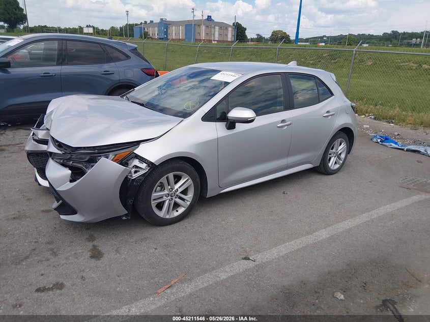 2019 Toyota Corolla VIN JTNK4RBEXK3007142 IAAI salvage auction — FRONT END, Salvage Title, sold $3,400 on 2026-07-21 (photo 2)
