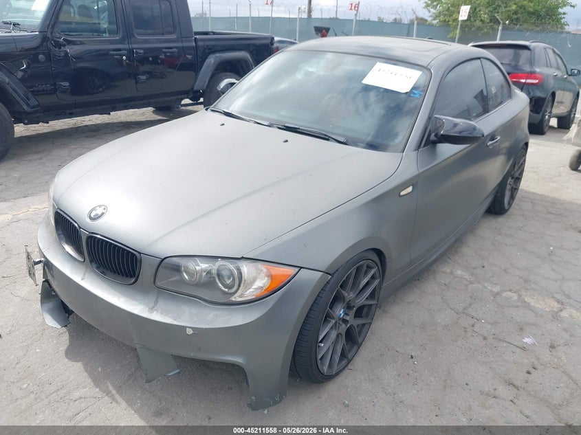 2011 BMW 1 series VIN WBAUC9C50BVM11289 IAAI salvage auction — FRONT END, Salvage (California), sold $3,000 on 2026-07-22 (photo 2)