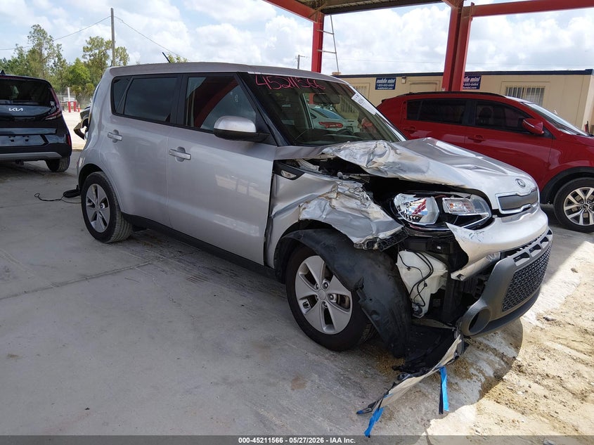2014 Kia Soul VIN KNDJN2A20E7714209 IAAI salvage auction — RIGHT FRONT, Salvage Title, sold $1,225 on 2026-07-28 (photo 1)