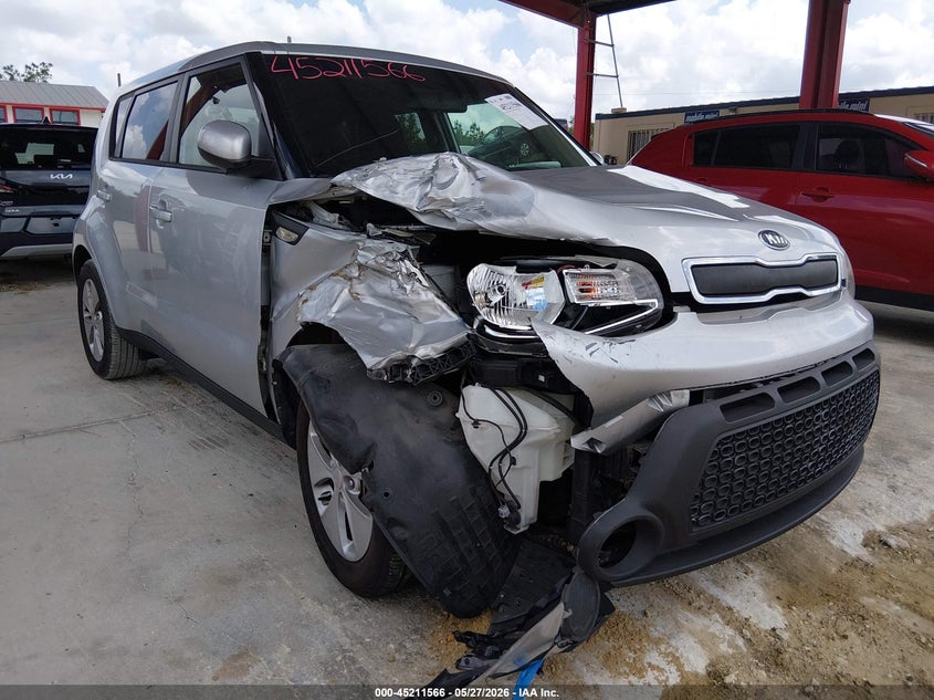 2014 Kia Soul VIN KNDJN2A20E7714209 IAAI salvage auction — RIGHT FRONT, Salvage Title, sold $1,225 on 2026-07-28 (photo 6)