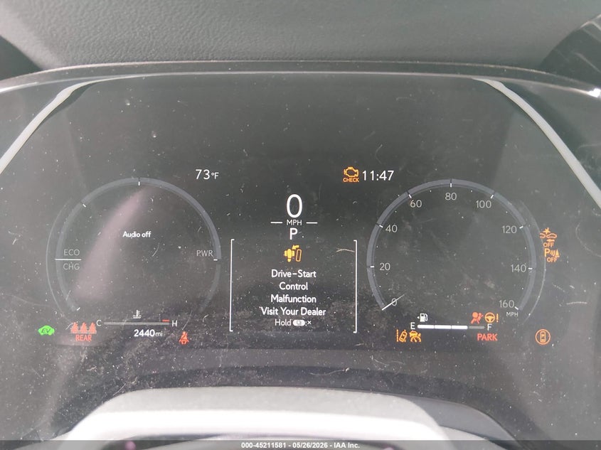 2026 Lexus Rx VIN 2T2BBMCA0TC128324 IAAI salvage auction — FRONT END, Salvage (California), sold $22,100 on 2026-07-29 (photo 7)