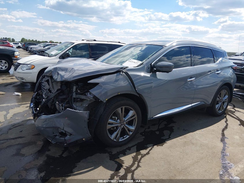 2023 Nissan Murano VIN 5N1AZ2DJ6PC119085 IAAI salvage auction — FRONT END, Salvage (North Carolina), sold $4,050 on 2026-07-22 (photo 2)