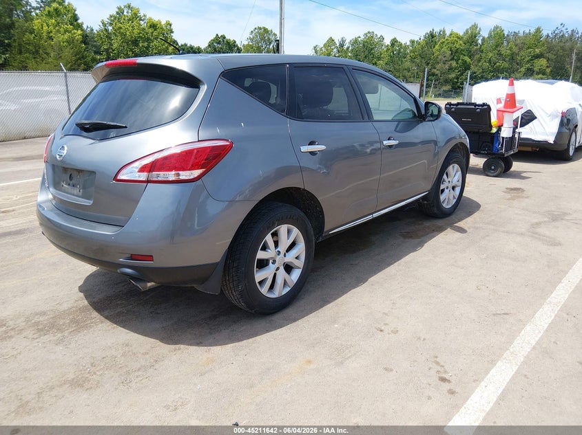 2014 Nissan Murano VIN JN8AZ1MU2EW415567 IAAI salvage auction — LEFT FRONT, Salvage (Mississippi), sold $1,250 on 2026-07-09 (photo 4)
