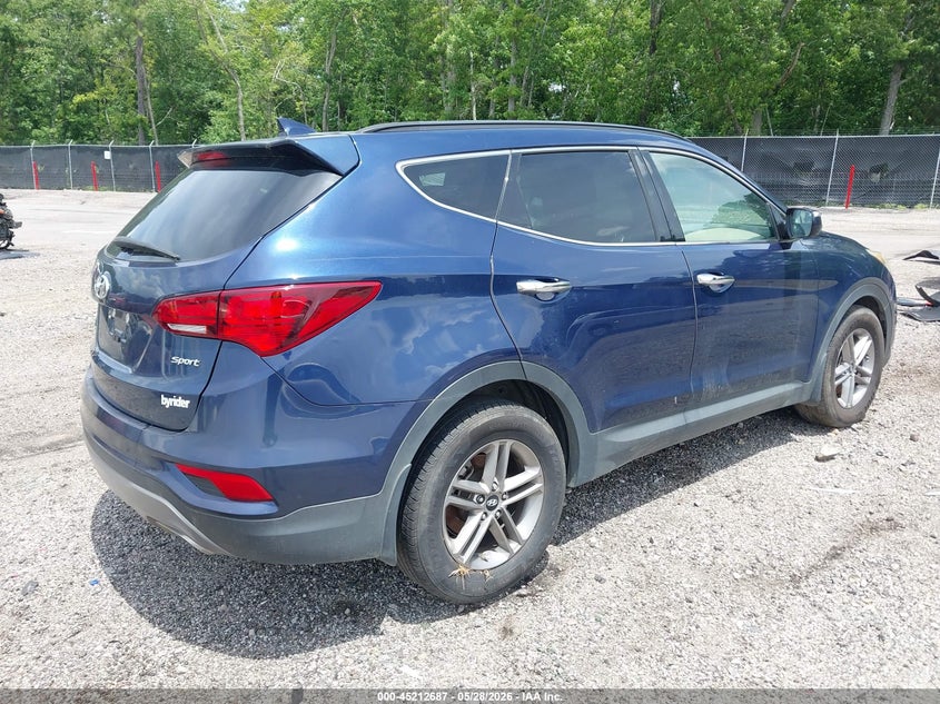 2017 Hyundai Santa fe VIN 5XYZU3LB8HG456778 IAAI salvage auction — LEFT FRONT, Salvage (South Carolina), sold $2,200 on 2026-07-18 (photo 4)