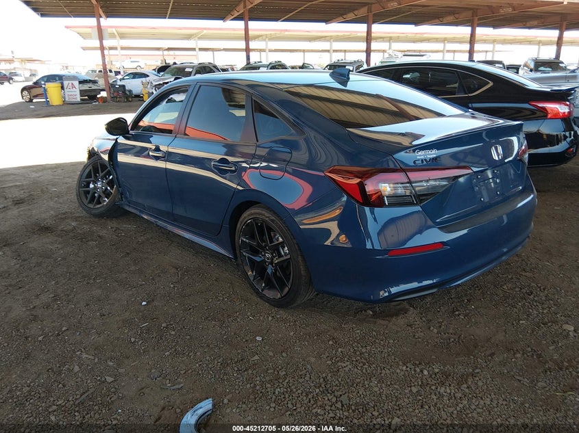 2026 Honda Civic VIN 2HGFE4F84TH307172 IAAI salvage auction — LEFT FRONT, Salvage Title, sold $9,100 on 2026-07-11 (photo 3)