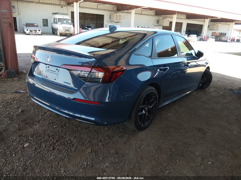 2026 Honda Civic VIN 2HGFE4F84TH307172 IAAI salvage auction — LEFT FRONT, Salvage Title, sold $9,100 on 2026-07-11 (photo 4)