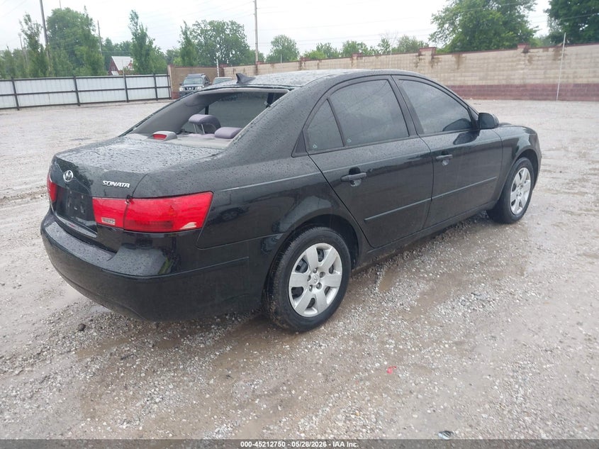 2009 Hyundai Sonata VIN 5NPET46C19H565038 IAAI salvage auction — HAIL, Clear (Missouri), sold $550 on 2026-07-13 (photo 4)