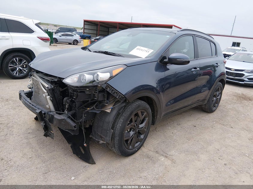 2022 Kia Sportage VIN KNDP6CAC4N7955874 IAAI salvage auction — FRONT END, Salvage Title, sold $3,400 on 2026-07-30 (photo 2)