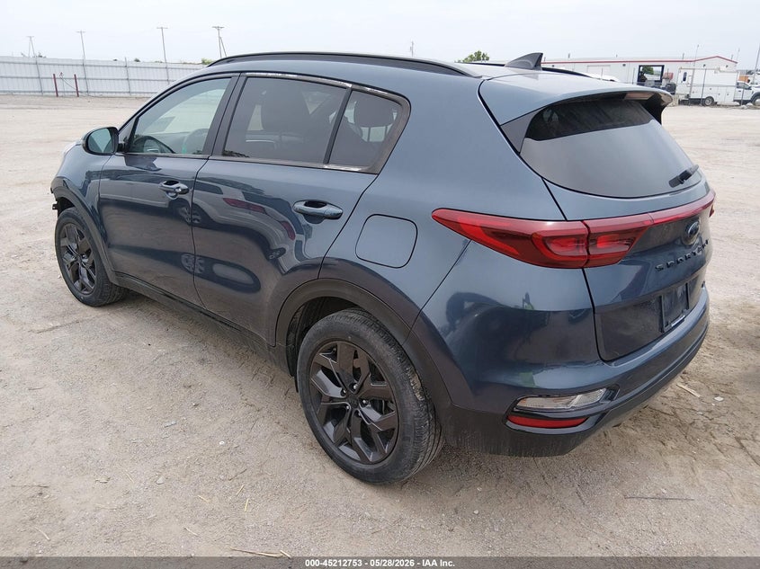 2022 Kia Sportage VIN KNDP6CAC4N7955874 IAAI salvage auction — FRONT END, Salvage Title, sold $3,400 on 2026-07-30 (photo 3)