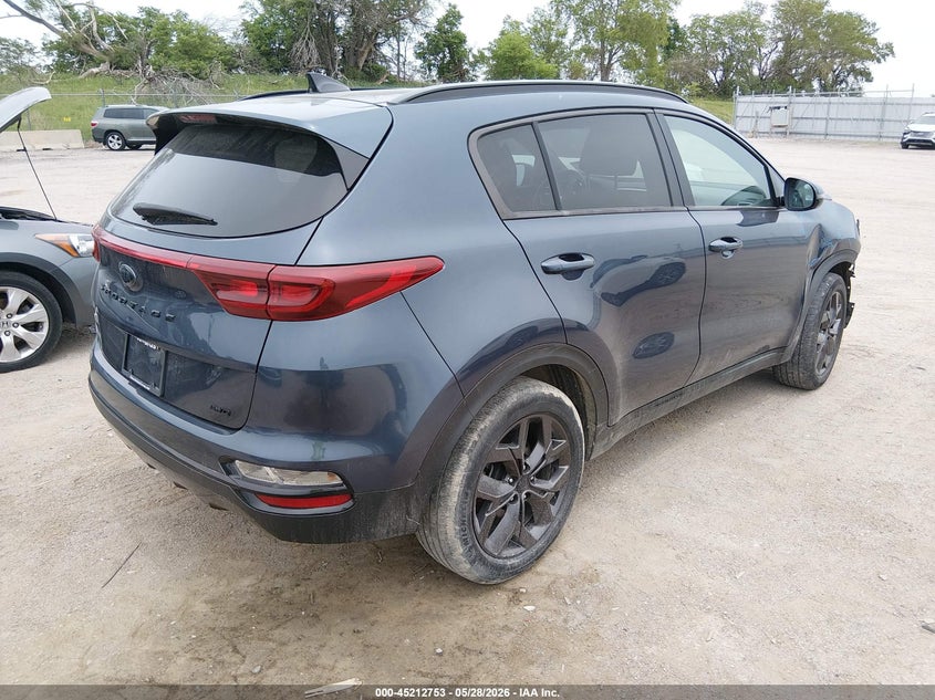 2022 Kia Sportage VIN KNDP6CAC4N7955874 IAAI salvage auction — FRONT END, Salvage Title, sold $3,400 on 2026-07-30 (photo 4)