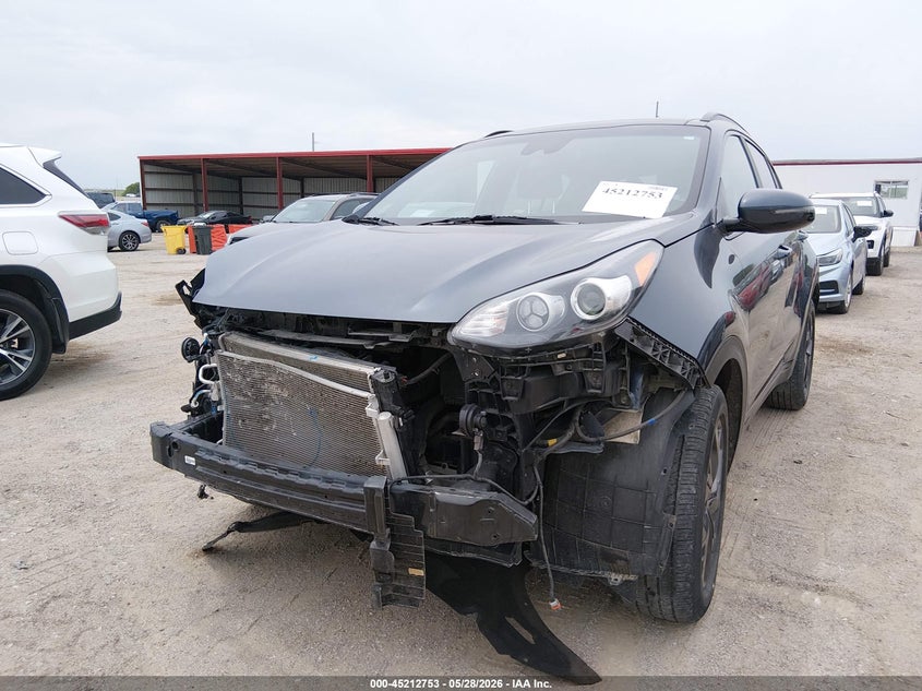 2022 Kia Sportage VIN KNDP6CAC4N7955874 IAAI salvage auction — FRONT END, Salvage Title, sold $3,400 on 2026-07-30 (photo 6)