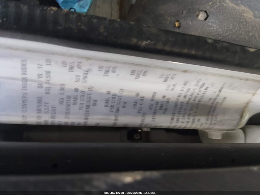 2018 Isuzu Npr VIN JALC4W160J7009618 IAAI salvage auction — NORMAL WEAR, Clear (Florida), sold $10,450 on 2026-07-14 (photo 4)