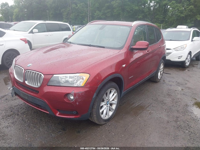 2013 BMW X3 VIN 5UXWX9C58D0A19548 IAAI salvage auction — NORMAL WEAR, Clear (Maryland), sold $1,300 on 2026-07-29 (photo 2)