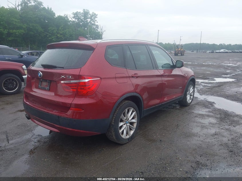 2013 BMW X3 VIN 5UXWX9C58D0A19548 IAAI salvage auction — NORMAL WEAR, Clear (Maryland), sold $1,300 on 2026-07-29 (photo 4)