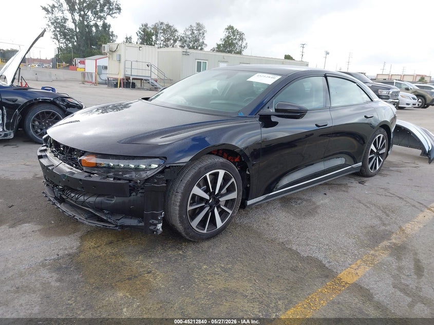 2025 Lucid Air VIN 50EA1PGAXSA007555 IAAI salvage auction — FRONT END, Salvage Title, sold $10,600 on 2026-07-20 (photo 2)