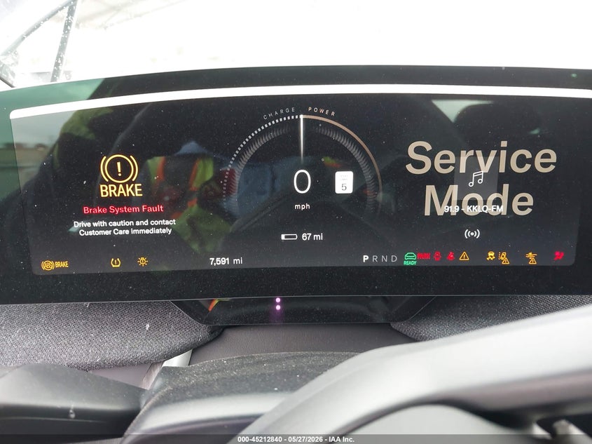 2025 Lucid Air VIN 50EA1PGAXSA007555 IAAI salvage auction — FRONT END, Salvage Title, sold $10,600 on 2026-07-20 (photo 7)