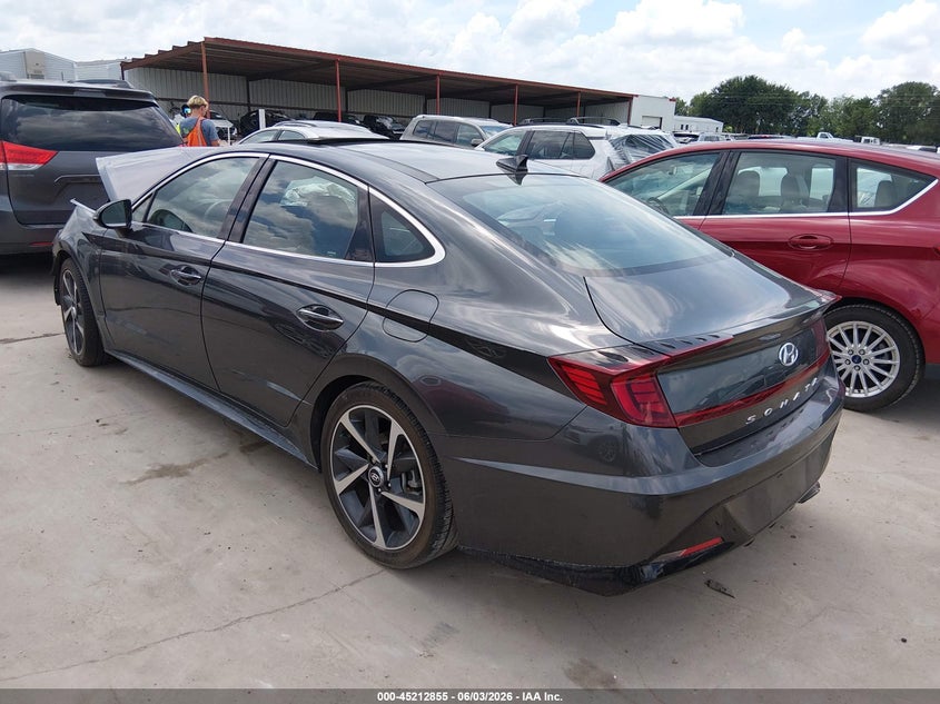 2022 Hyundai Sonata VIN KMHL44J2XNA237598 IAAI salvage auction — FRONT END, Salvage (Texas), sold $1,600 on 2026-07-28 (photo 3)