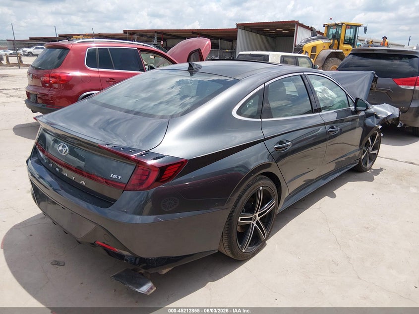 2022 Hyundai Sonata VIN KMHL44J2XNA237598 IAAI salvage auction — FRONT END, Salvage (Texas), sold $1,600 on 2026-07-28 (photo 4)