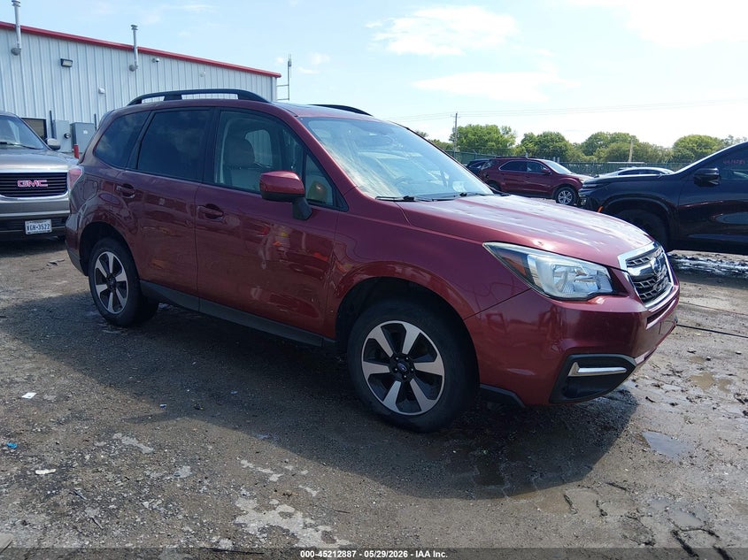 2017 Subaru Forester VIN JF2SJAEC9HH576604 IAAI salvage auction — HAIL, Salvage Title, sold $875 on 2026-07-10 (photo 1)