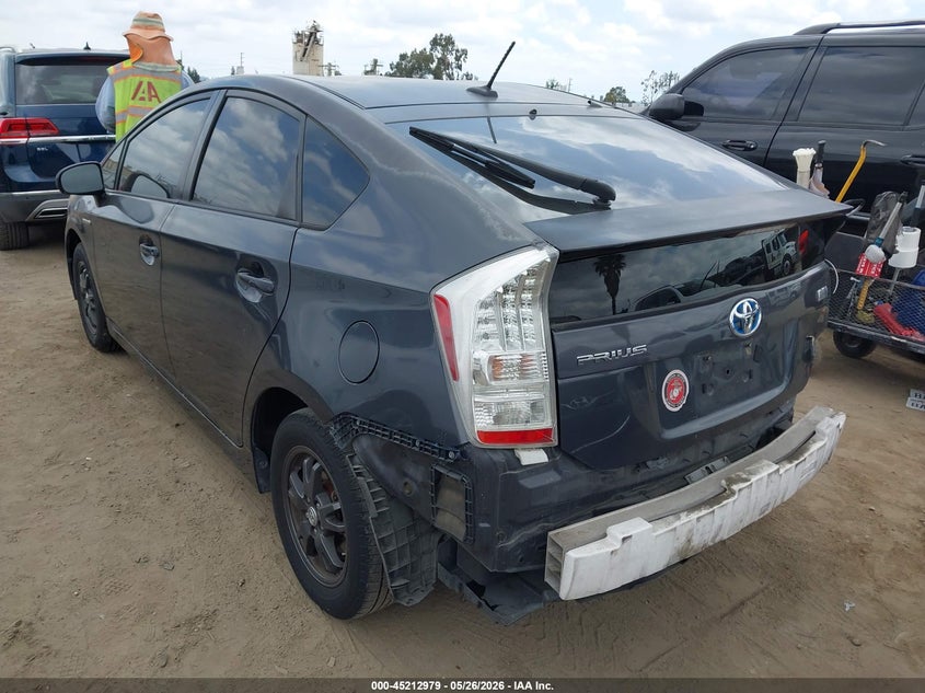 2011 Toyota Prius VIN JTDKN3DU1B5349182 IAAI salvage auction — RIGHT REAR, Salvage (California), sold $725 on 2026-07-08 (photo 3)
