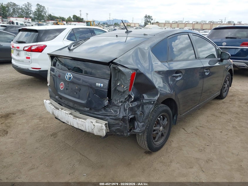 2011 Toyota Prius VIN JTDKN3DU1B5349182 IAAI salvage auction — RIGHT REAR, Salvage (California), sold $725 on 2026-07-08 (photo 4)