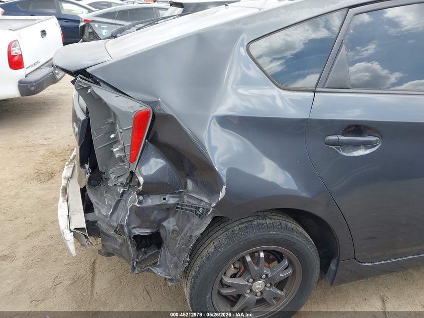 2011 Toyota Prius VIN JTDKN3DU1B5349182 IAAI salvage auction — RIGHT REAR, Salvage (California), sold $725 on 2026-07-08 (photo 6)