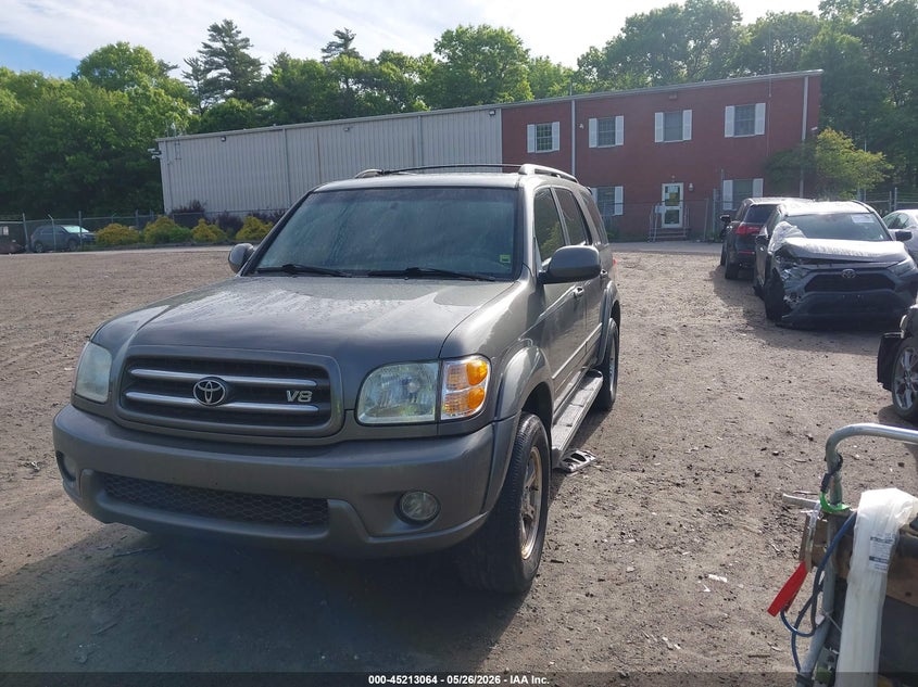 2003 Toyota Sequoia VIN 5TDBT48A73S178459 IAAI salvage auction — NORMAL WEAR, Clear (Massachusetts), sold $550 on 2026-07-28 (photo 2)