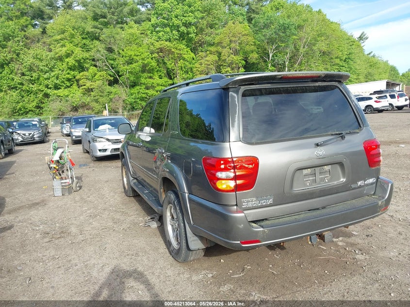 2003 Toyota Sequoia VIN 5TDBT48A73S178459 IAAI salvage auction — NORMAL WEAR, Clear (Massachusetts), sold $550 on 2026-07-28 (photo 3)