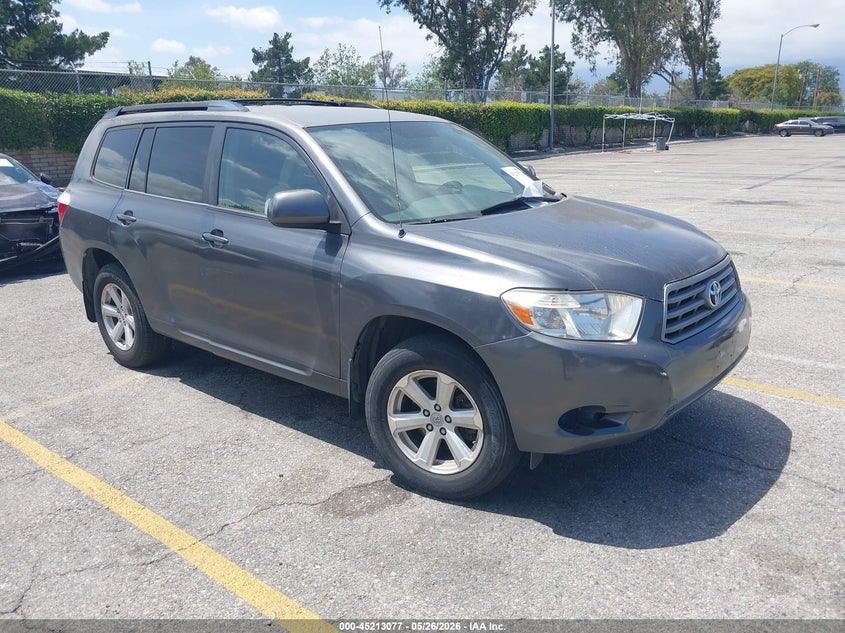 2010 Toyota Highlander VIN JTEZA3EHXA2012016 IAAI salvage auction — LEFT FRONT, Salvage (California), sold $1,800 on 2026-07-07 (photo 1)