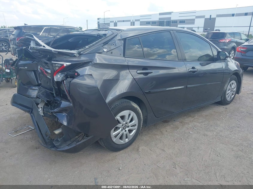 2016 Toyota Prius VIN JTDKBRFU2G3516760 IAAI salvage auction — REAR END, Salvage (Texas), sold $2,175 on 2026-07-14 (photo 4)