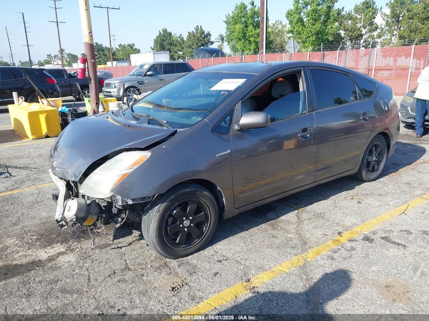 2008 Toyota Prius VIN JTDKB20U483402387 IAAI salvage auction — FRONT & REAR, Salvage (California), sold $300 on 2026-07-07 (photo 2)