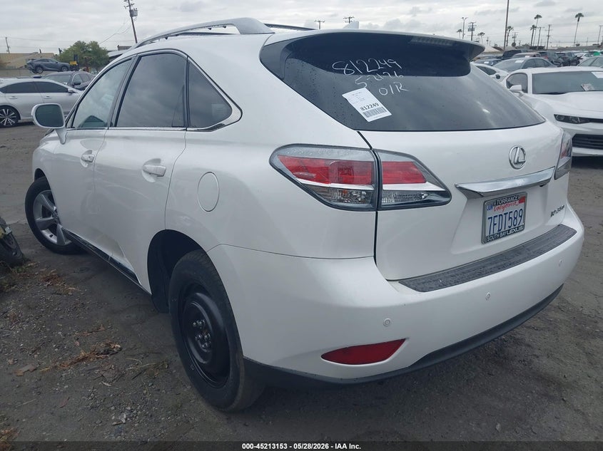 2015 Lexus Rx VIN JTJBK1BA2F2465520 IAAI salvage auction — RIGHT FRONT, Salvage Certificate (California), sold $3,000 on 2026-07-08 (photo 3)