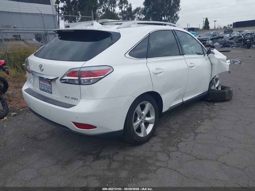 2015 Lexus Rx VIN JTJBK1BA2F2465520 IAAI salvage auction — RIGHT FRONT, Salvage Certificate (California), sold $3,000 on 2026-07-08 (photo 4)