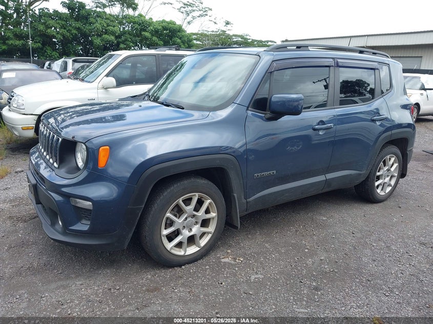 2021 Jeep Renegade VIN ZACNJCBB0MPN13734 IAAI salvage auction — REAR END, Salvage Title, sold $225 on 2026-08-13 (photo 2)