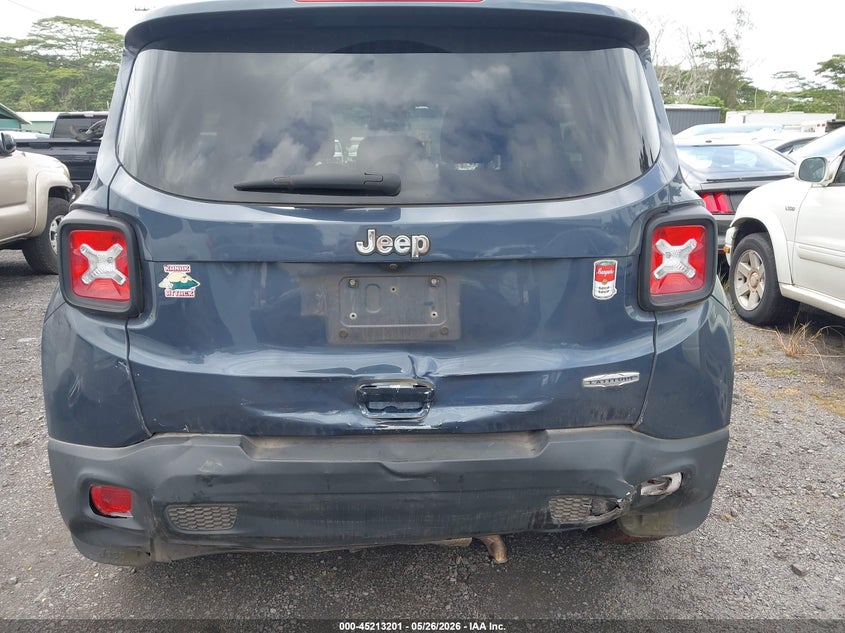 2021 Jeep Renegade VIN ZACNJCBB0MPN13734 IAAI salvage auction — REAR END, Salvage Title, sold $225 on 2026-08-13 (photo 6)