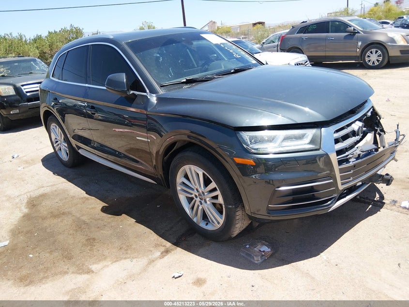 2018 Audi Q5 VIN WA1BNAFY0J2142765 IAAI salvage auction — FRONT END, Salvage Title, sold $6,700 on 2026-07-23 (photo 1)