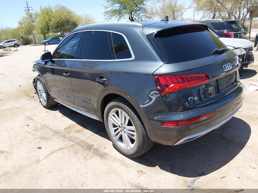 2018 Audi Q5 VIN WA1BNAFY0J2142765 IAAI salvage auction — FRONT END, Salvage Title, sold $6,700 on 2026-07-23 (photo 3)