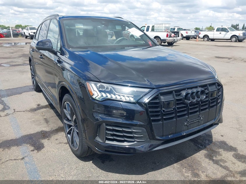 2021 Audi Q7 VIN WA1LXAF79MD030674 IAAI salvage auction — REAR END, Salvage Title, sold $14,100 on 2026-07-10 (photo 1)