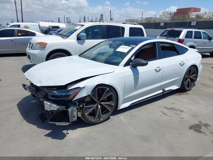 2022 Audi Rs7 VIN WUAPCBF23NN902486 IAAI salvage auction — FRONT END, Salvage Title, sold $27,000 on 2026-08-19 (photo 2)