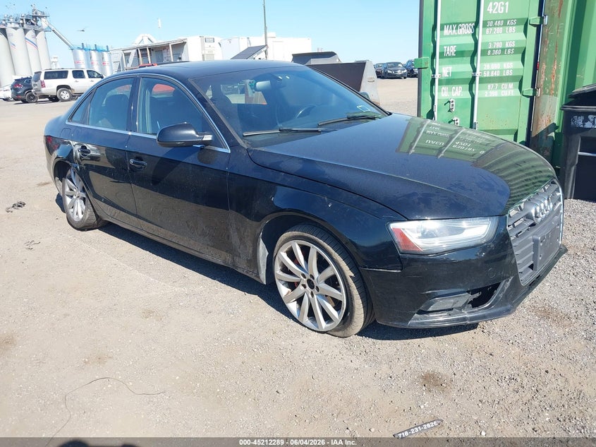 2013 Audi A4 VIN WAUFFAFL7DN022308 IAAI salvage auction — NORMAL WEAR, Clear (New York), sold $475 on 2026-07-21 (photo 1)