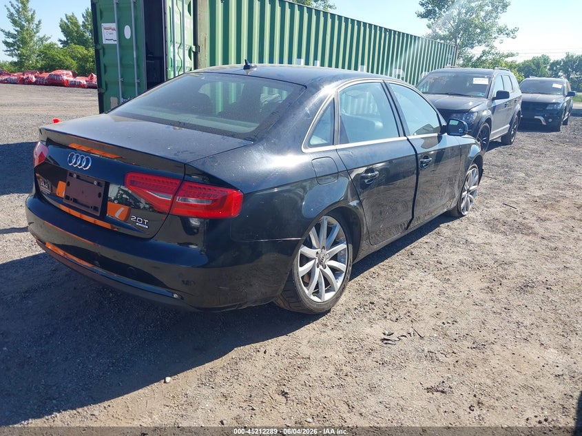 2013 Audi A4 VIN WAUFFAFL7DN022308 IAAI salvage auction — NORMAL WEAR, Clear (New York), sold $475 on 2026-07-21 (photo 4)