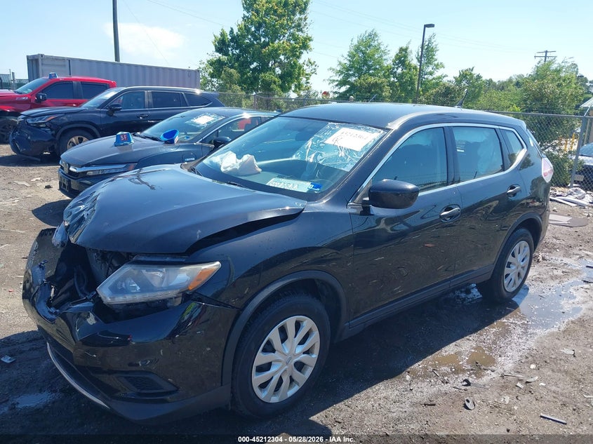 2016 Nissan Rogue VIN KNMAT2MV7GP615904 IAAI salvage auction — FRONT END, Salvage Title, sold $1,050 on 2026-07-13 (photo 2)