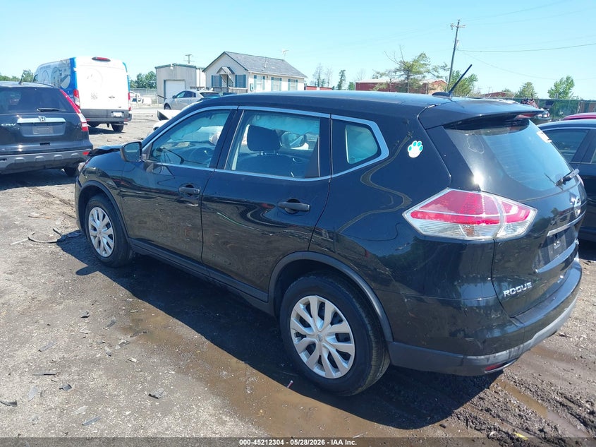 2016 Nissan Rogue VIN KNMAT2MV7GP615904 IAAI salvage auction — FRONT END, Salvage Title, sold $1,050 on 2026-07-13 (photo 3)