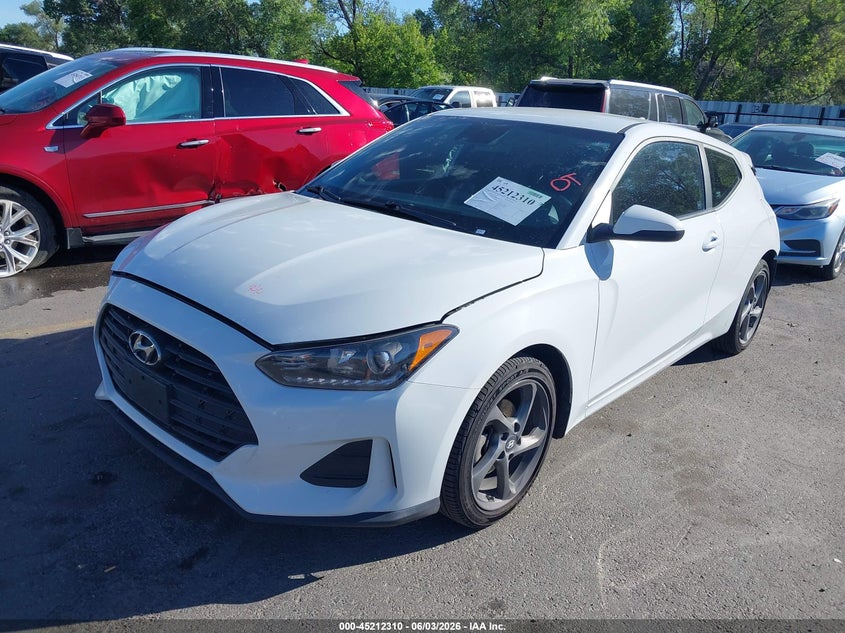 2019 Hyundai Veloster VIN KMHTG6AF9KU018535 IAAI salvage auction — REAR END, Salvage (Utah), sold $2,050 on 2026-07-30 (photo 2)