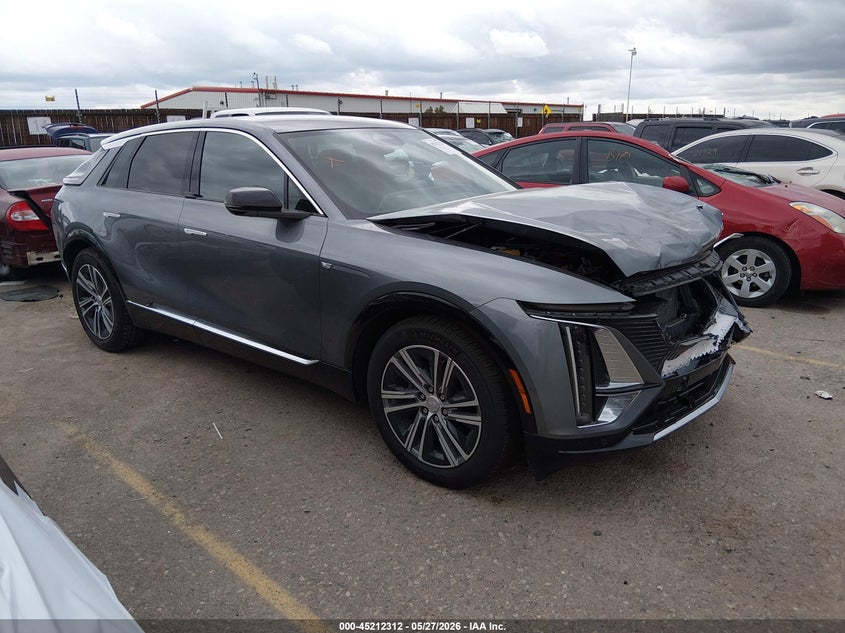 2023 Cadillac Lyriq VIN 1GYKPPRL8PZ003139 IAAI salvage auction — FRONT END, Salvage (Colorado), sold $13,400 on 2026-07-23 (photo 1)