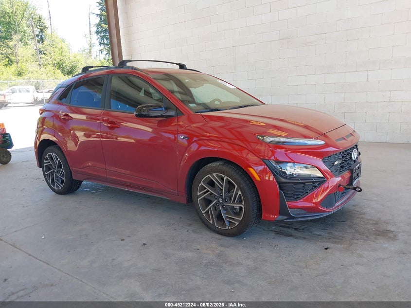 2022 Hyundai Kona VIN KM8K3CA30NU863368 IAAI salvage auction — LEFT FRONT, Bill Of Sale (Washington), sold $6,900 on 2026-07-08 (photo 1)